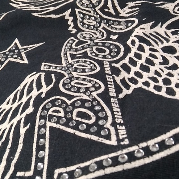 SALE! RARE! Bob Seger & The Silver Bullet Band Bling 2017 Shirt Sz.M - Picture 5 of 10